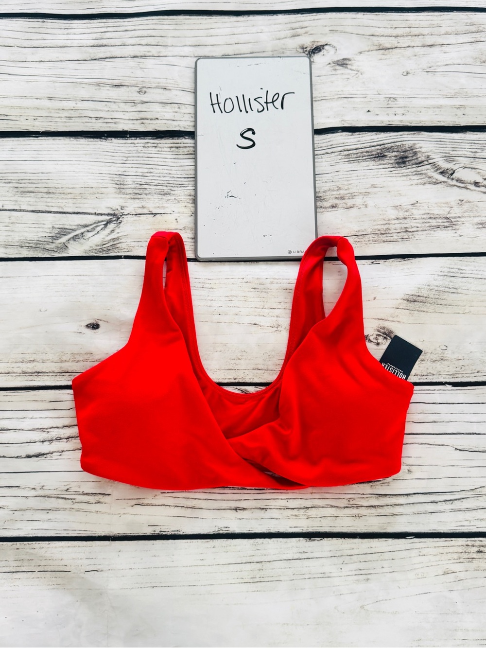 Hollister Bright Red Seamless Scoop Bralette